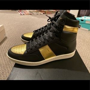 SAINT LAURENT Black Gold COURT CLASSIC SL/10H sz 8